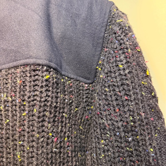 NWT Desigual Two Way Navy Wool Sweater Knit Jacket Coat - Medium M - Picture 10 of 16